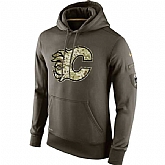 Men's Calgary Flames Nike Salute To Service NHL Hoodie,baseball caps,new era cap wholesale,wholesale hats